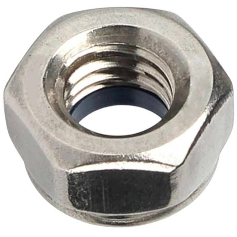 Изображение товара Гайка шестигранная Zitar M16 DIN 985 оцинкованная 2 шт в упаковке