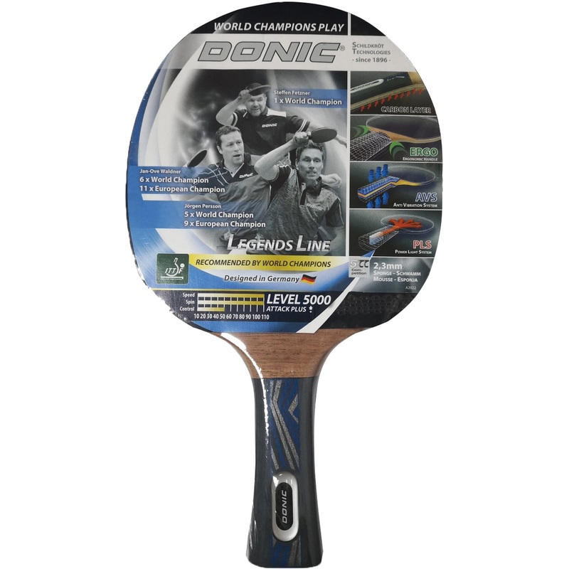 Изображение товара Ракетка для настольного тенниса Donic Legends 5000 с технологией AVS PLS и карбоновым слоем