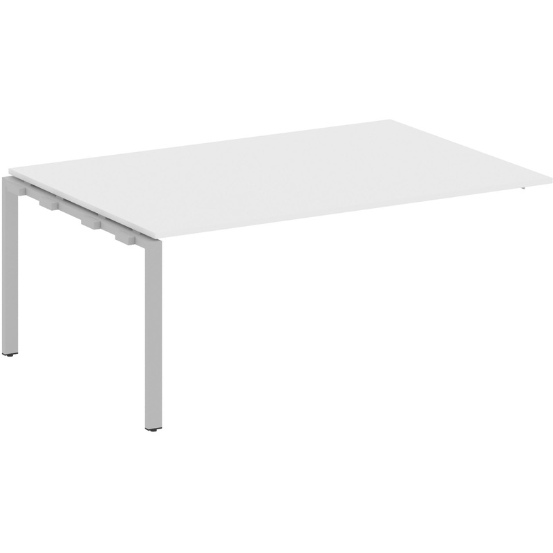 Изображение товара Элемент для стола переговоров Metal System Style БП.ППРГ-5 белый/серый 1800x1235x750 мм