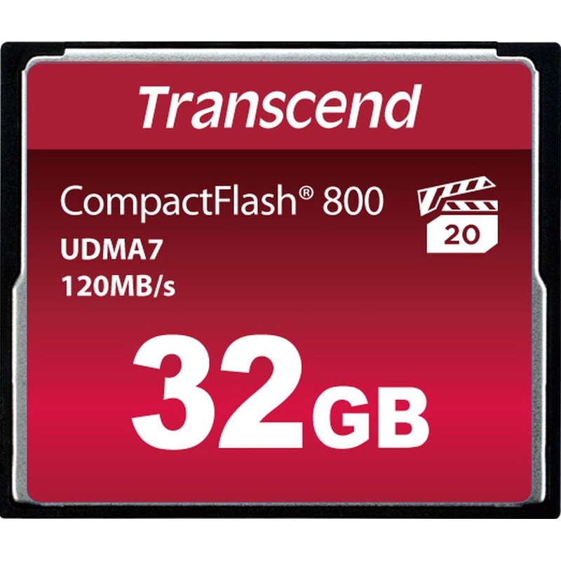Изображение товара Карта памяти 32 ГБ CompactFlash Transcend TS32GCF800 X800 высокая скорость надежное хранение