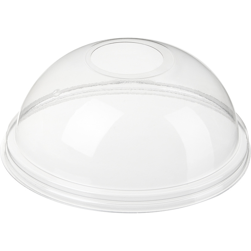 Изображение товара Крышка для стакана Стиролпласт 95 мм купольная прозрачная 1000 штук
