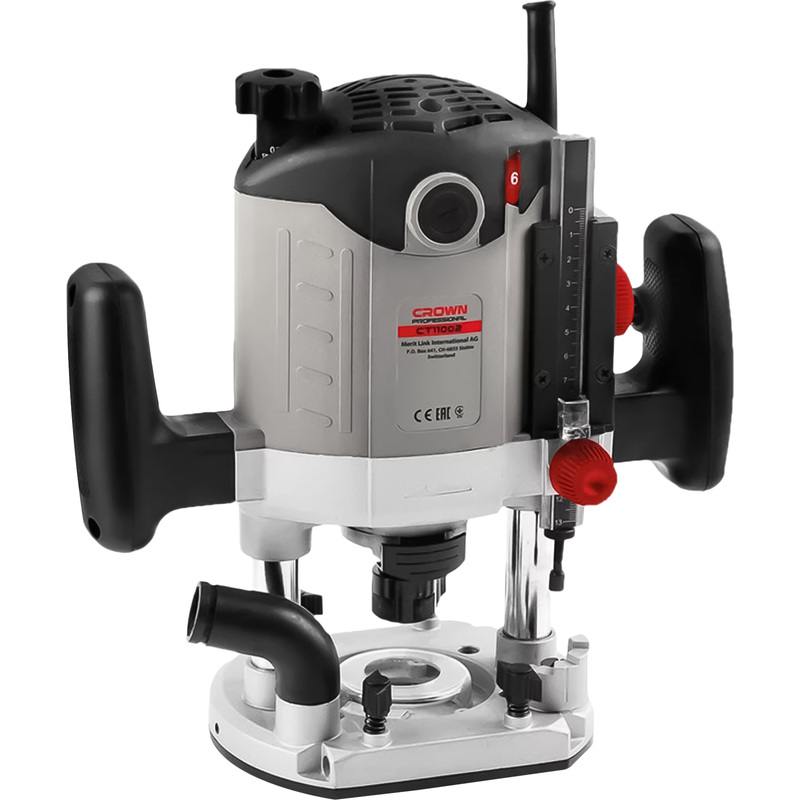 Изображение товара Погружной фрезер Crown CT11002 1400 Вт для деревых работ с регулировкой скорости