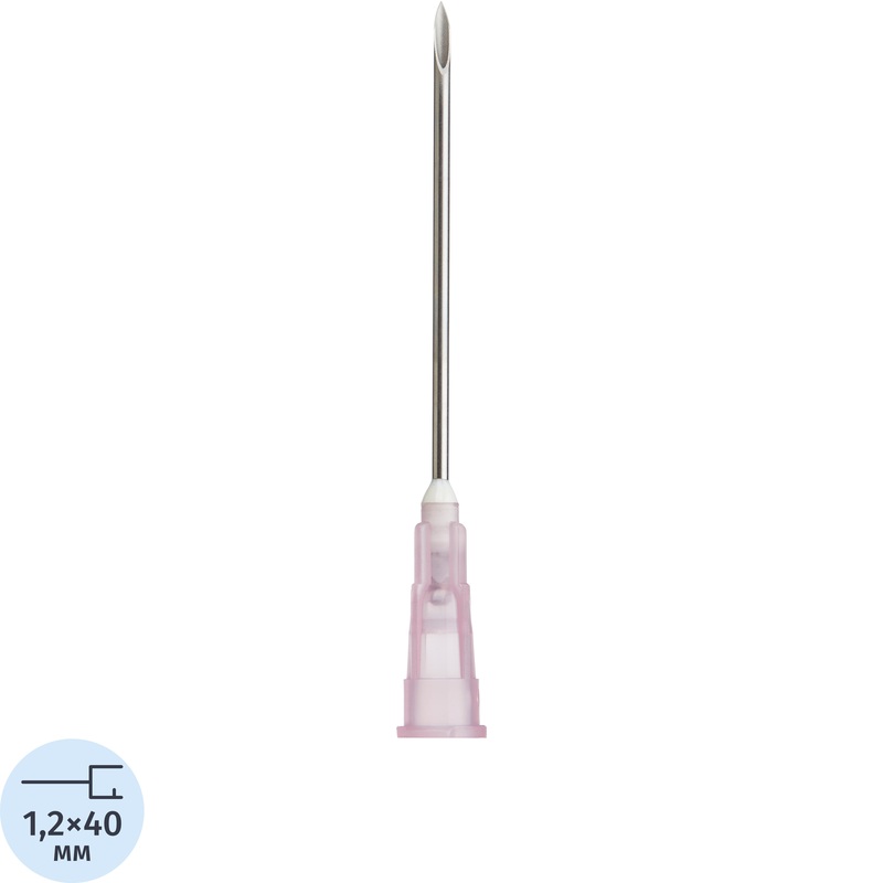 Изображение товара Игла инъекционная Paramed Luer 18G 1.2x40 мм, стерильная, упаковка 100 штук
