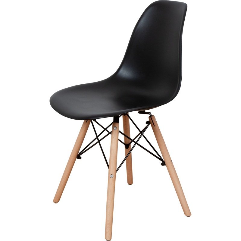 Изображение товара Обеденный стул DERSTUHL DSL 110 Wood чёрный с деревянным каркасом