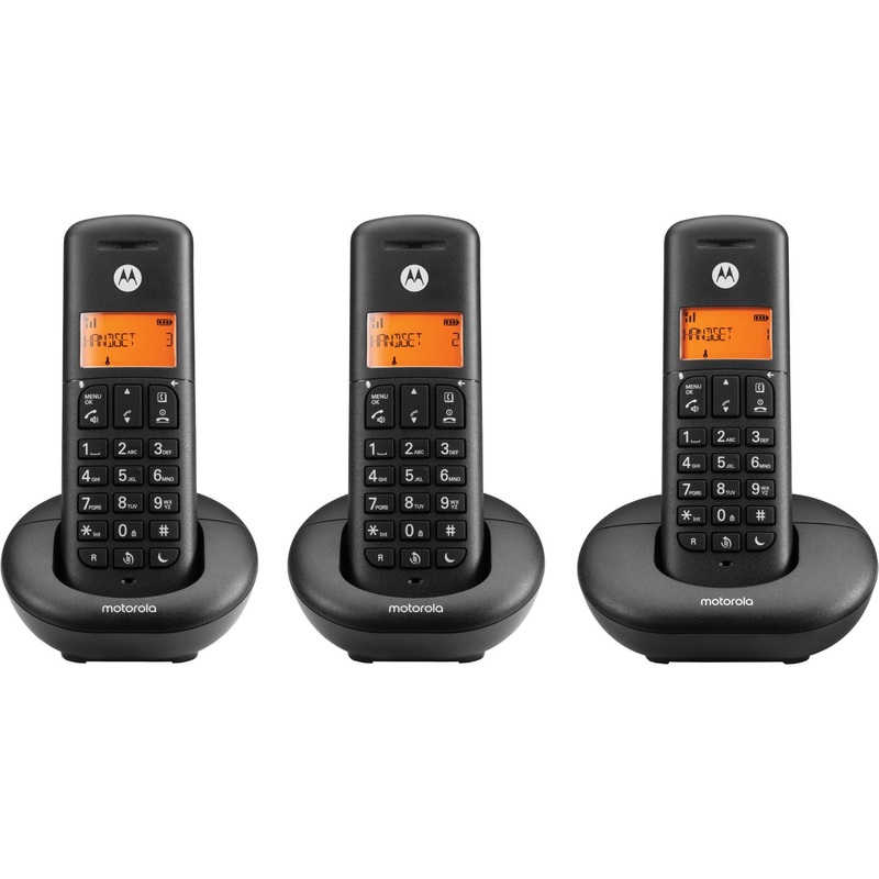 Изображение товара Радиотелефон Motorola DECT E203 чёрный беспроводной