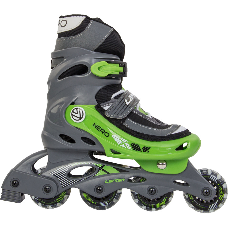 Изображение товара Ролики раздвижные Larsen Nero Green (размер 31-34)