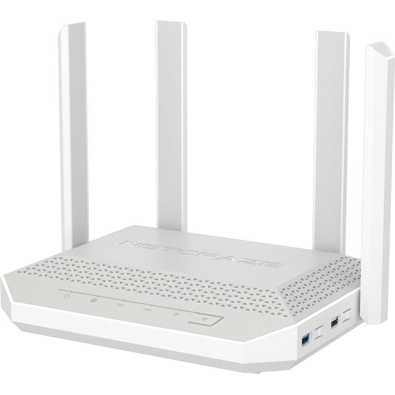 Изображение товара Маршрутизатор Netcraze Giga NC-1012 Wi-Fi 6 с 4 антеннами, Gigabit Ethernet, USB, Mesh, WPA3