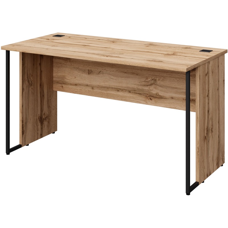 Изображение товара Стол прямой Easy to lead K-Loft 241S011 дуб натуральный чёрный 1380х670х752 мм