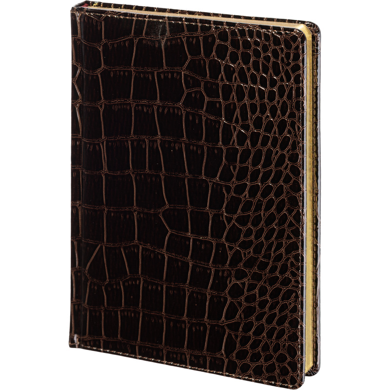 Изображение товара Ежедневник Attache Caiman искусственная кожа А5 136 листов коричневый