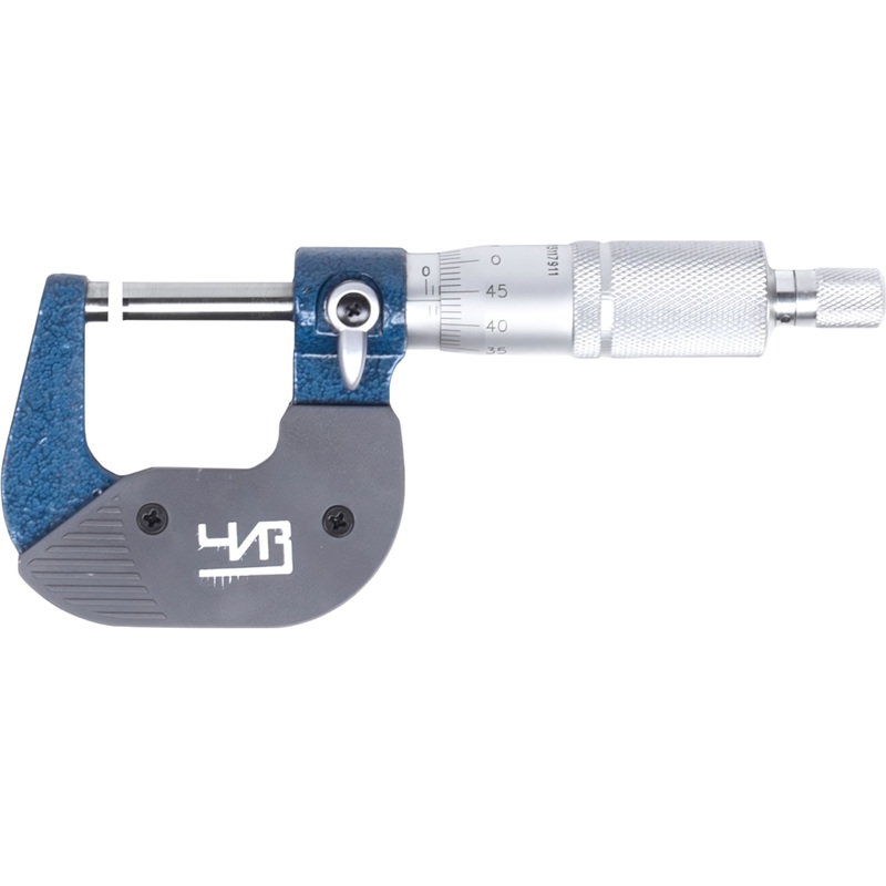 Изображение товара Микрометр ЧИЗ МК-25 25 мм с точностью 0.01 мм для измерений