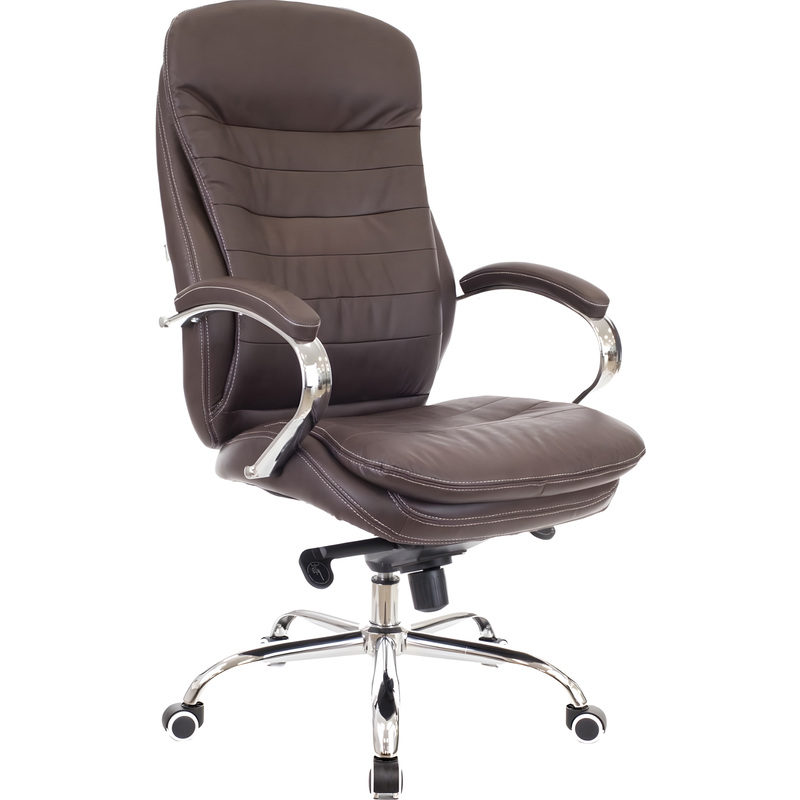 Изображение товара Уценка. Кресло для руководителя Everprof Valencia M коричневое (экокожа, металл)