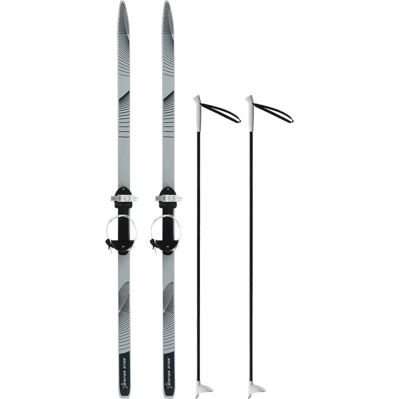 Изображение товара Лыжный комплект Winter Star 140 см для детей начинающих чёрный/серый