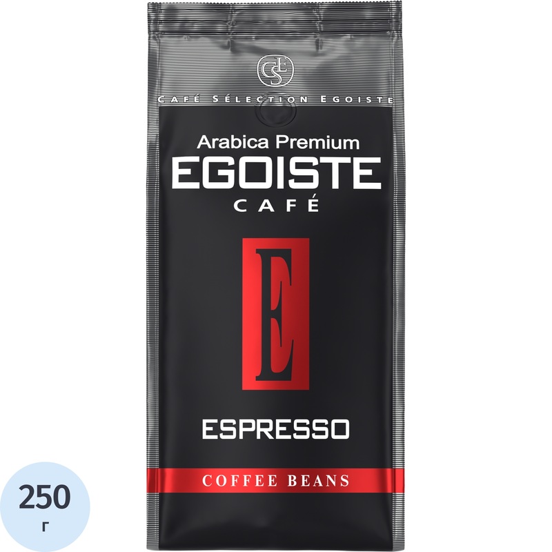 Изображение товара Кофе в зёрнах Egoiste Espresso Beans 100% арабика 250 г