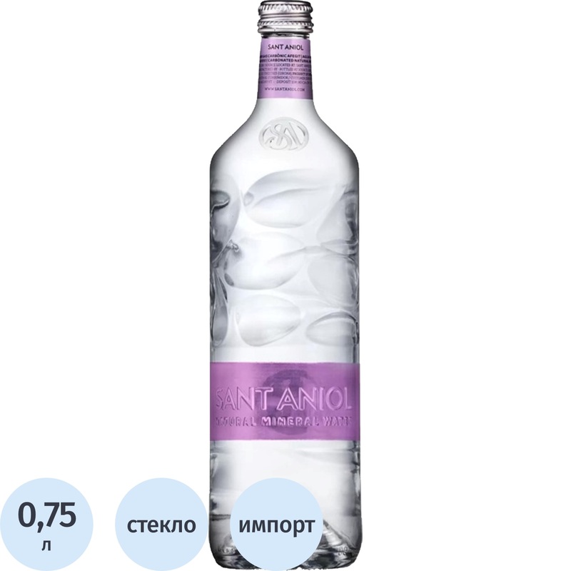 Изображение товара Минеральная газированная вода Sant Aniol 0.75 л Испания