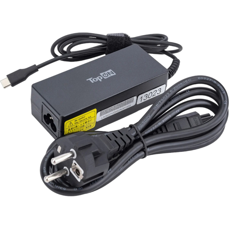 Изображение товара Адаптер питания TopOn TOP-DE65T 65 ВТ 20 В