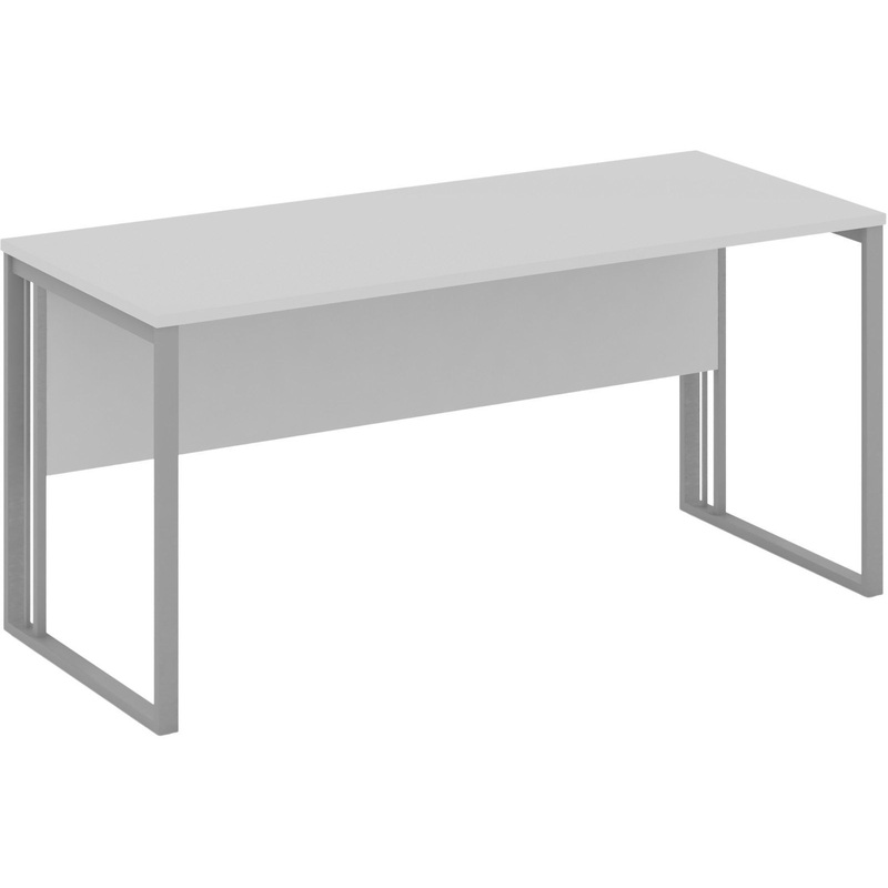 Изображение товара Стол письменный прямой Riva КМС СП-4 серого цвета 1580x670x750 мм