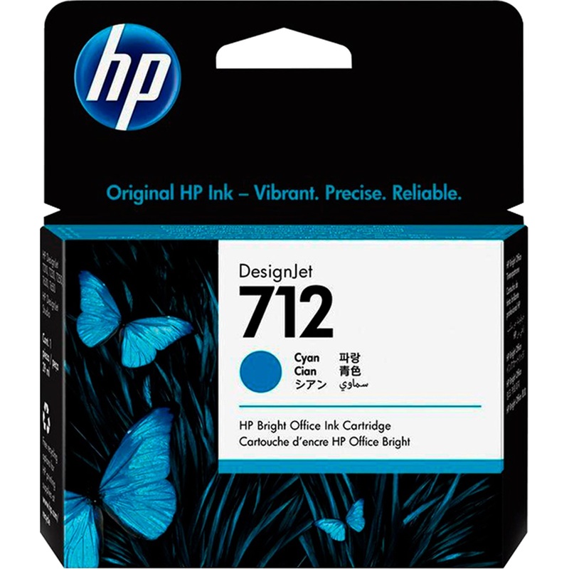 Изображение товара Картридж струйный HP 712 3ED67A голубой оригинальный