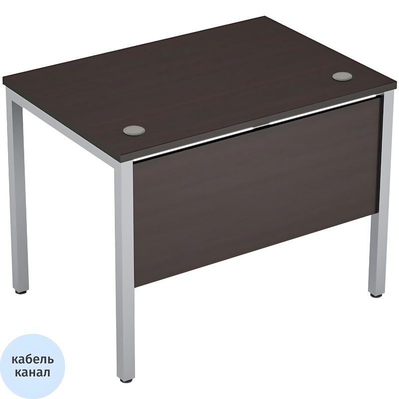 Изображение товара Письменный стол Avance 6МД.007 из ЛДСП металлический каркас венге и алюминий матовый