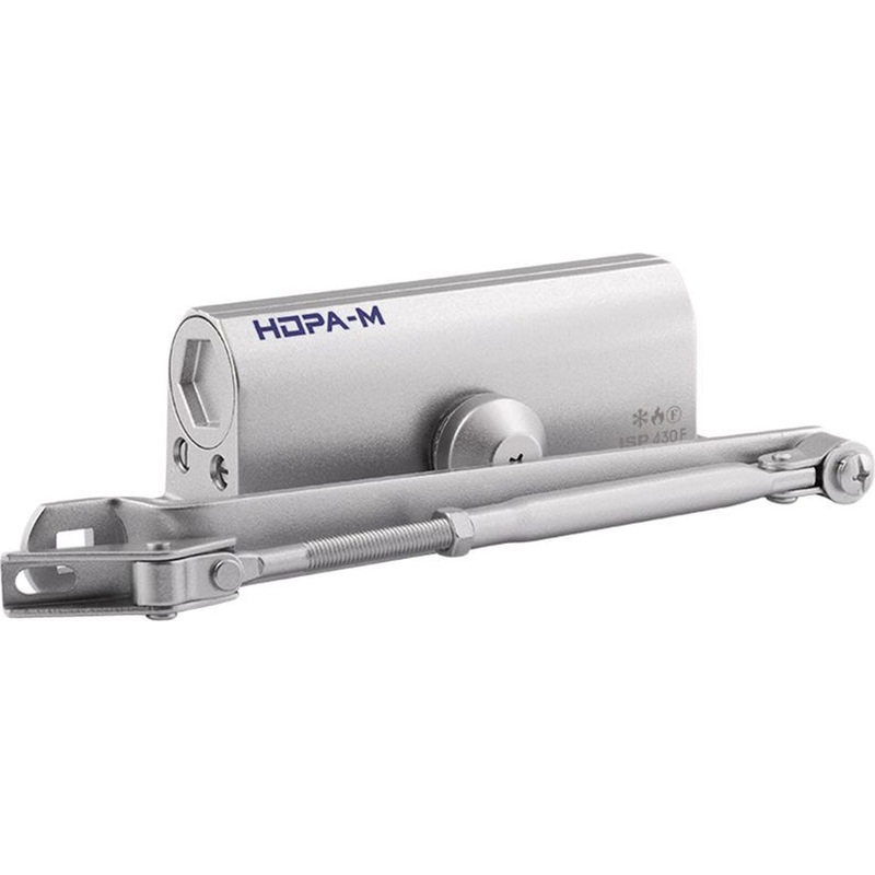 Изображение товара Доводчик дверной Isparus 430 F до 110 кг серебристый (18406)