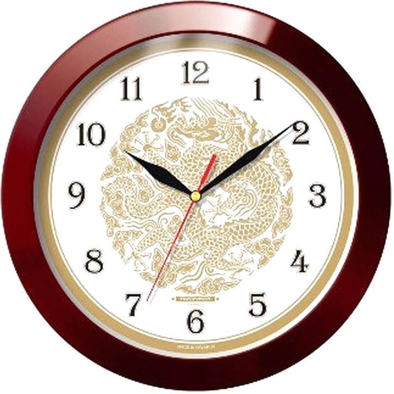 Изображение товара Настенные часы Troyka 11131190 с изображением дракона 29x29 см оригинальный дизайн