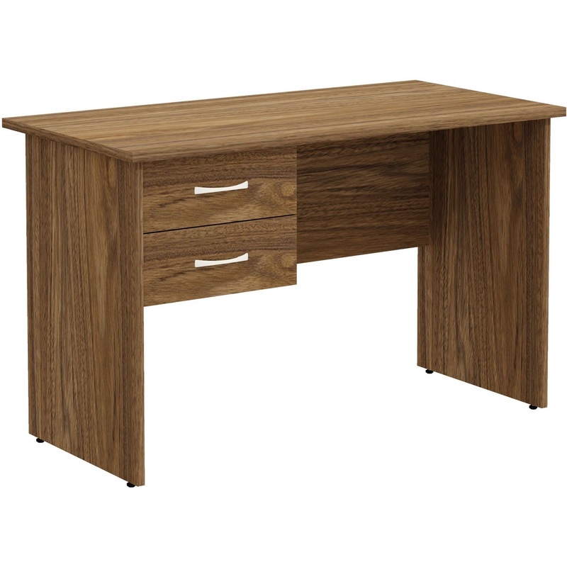 Изображение товара Стол прямой Агат А-62 с тумбой (орех палдао, 1200х600х750 мм)