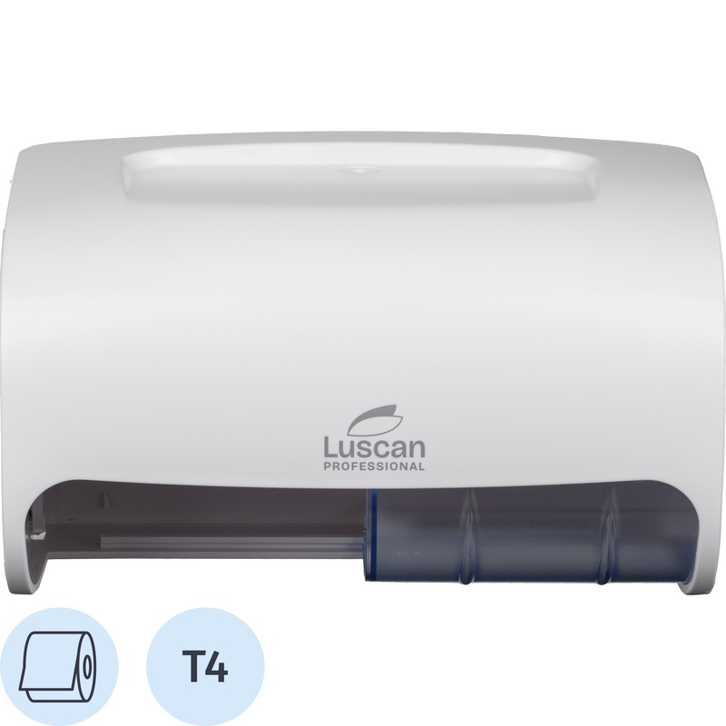 Изображение товара Диспенсер для туалетной бумаги рулонной Luscan Professional Doublemini T4 белый настенный