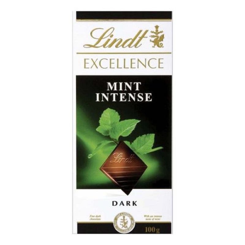 Изображение товара Шоколад Lindt темный с мятой 100 г - изысканное лакомство с мятной ноткой