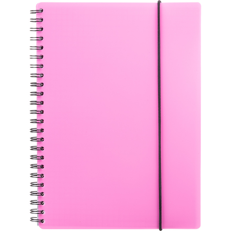 Изображение товара Бизнес-тетрадь Attache Neon А5 80 листов розовая в клетку на спирали