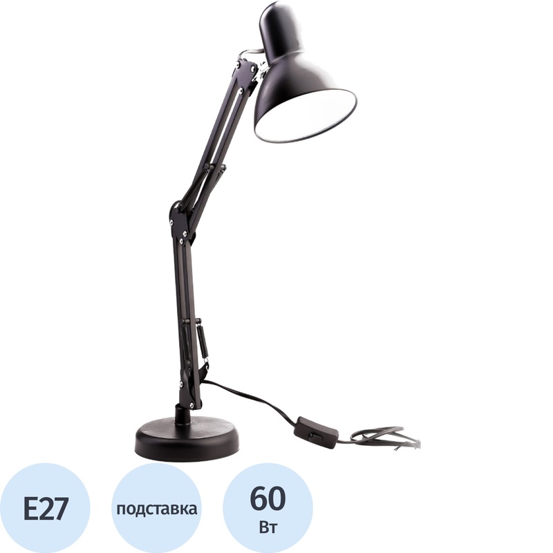 Изображение товара Настольный светильник Ultraflash UF-313 С02 черный классический стиль