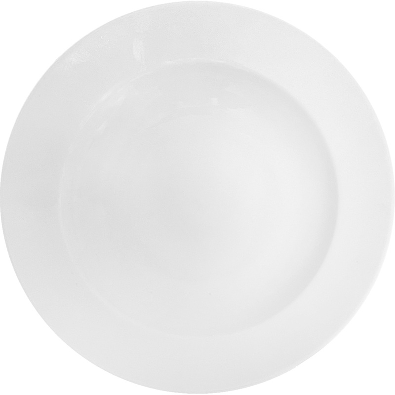 Изображение товара Тарелка суповая фарфор 24 см белая комплект 20 штук Дулевский завод
