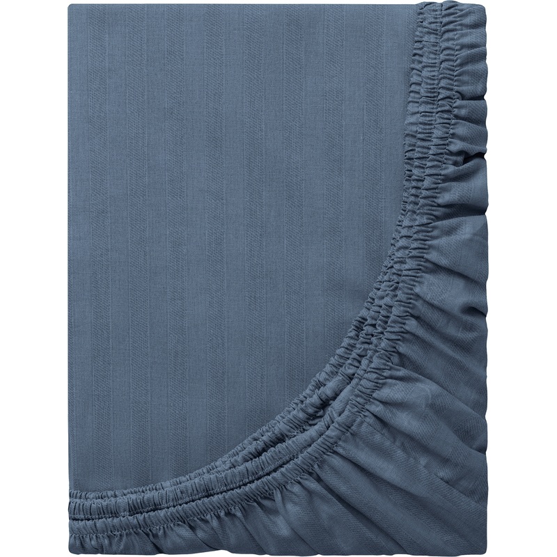 Изображение товара Простыня на резинке Волшебная ночь Laguna 140x200 см ранфорс серо-синяя