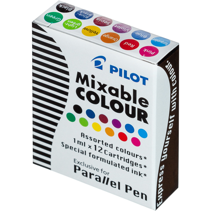 Изображение товара Чернила Pilot Parallel Pen Mixable Colour 12 цветов для каллиграфии и художественных работ