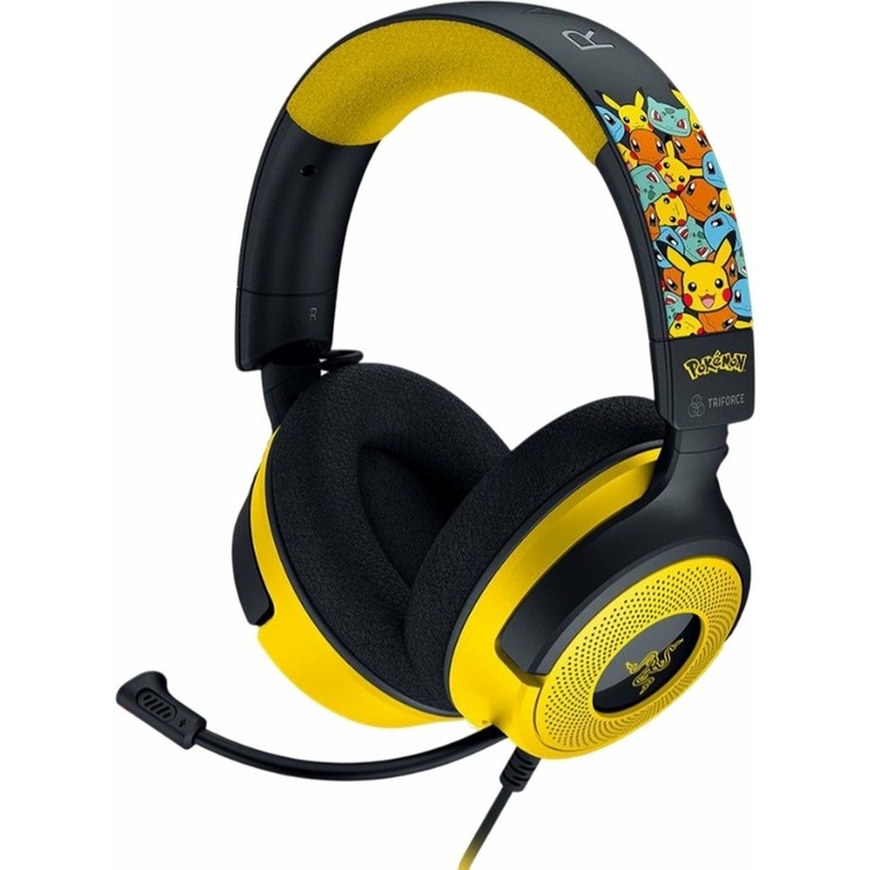 Изображение товара Гарнитура Razer Kraken V4 X Pokemon Kanto Starters Edition с объемным звуком 7.1 USB