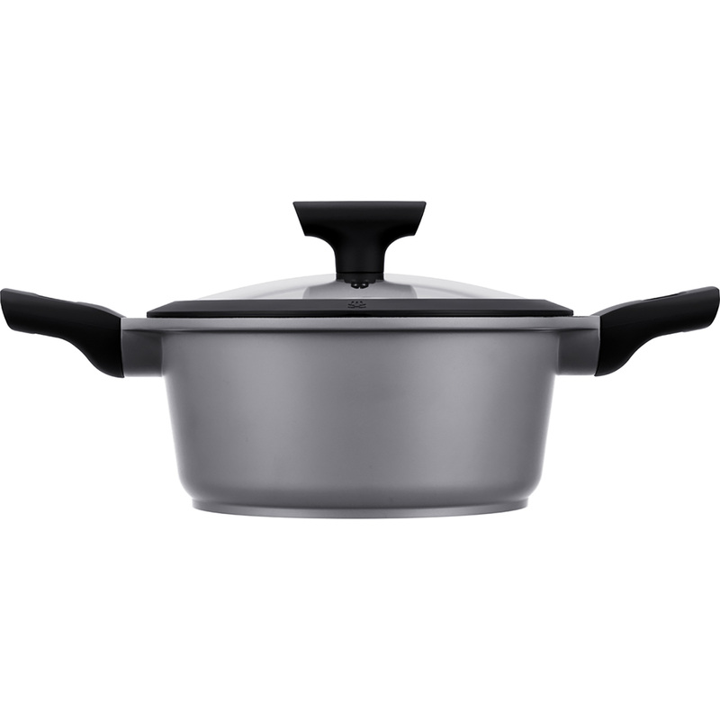 Изображение товара Кастрюля Regent inox Linea Moderno 4.2 л литой алюминий стекло крышка