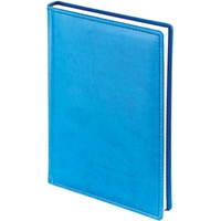 Ежедневник недатированный Attache Velvet искусственная кожа Soft Touch  A5 136 листов синий флуор