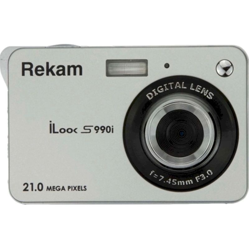 Изображение товара Фотоаппарат Rekam iLook S990i серебристый уценка 21 Мп стабилизация компактный