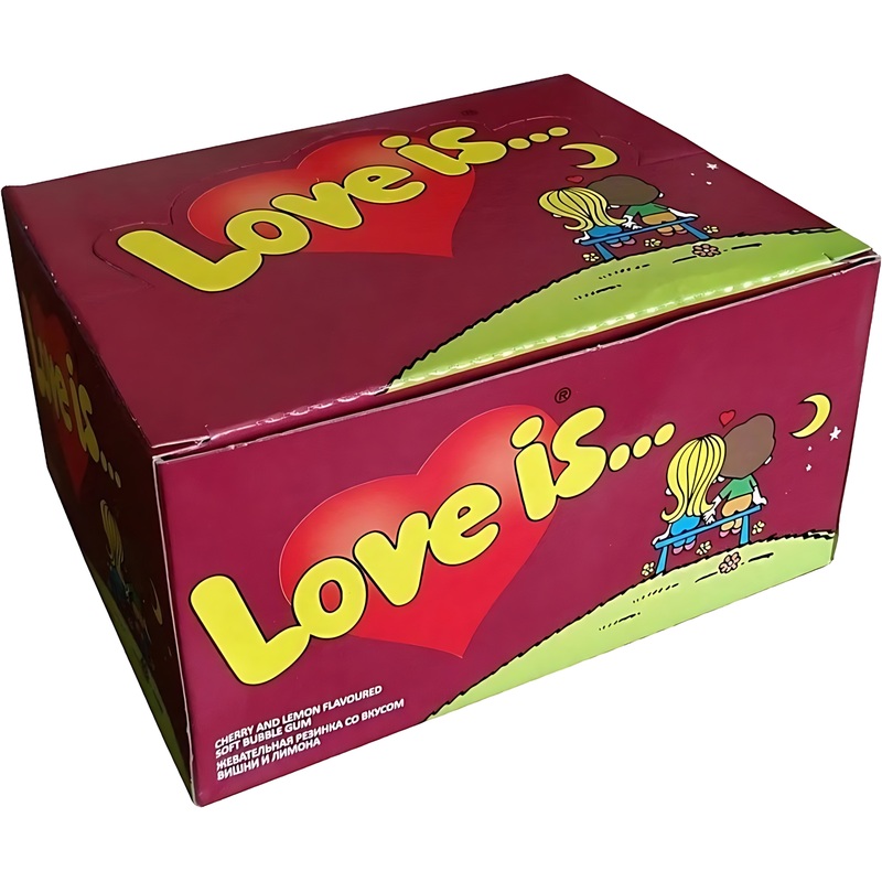 Изображение товара Жевательная резинка Love is вишня и лимон (100 штук по 4.2 г)