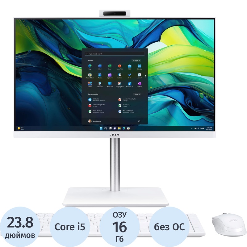 Изображение товара Моноблок 23.8 Acer Aspire C24A-GRPL (DQ.BRDCD.001)