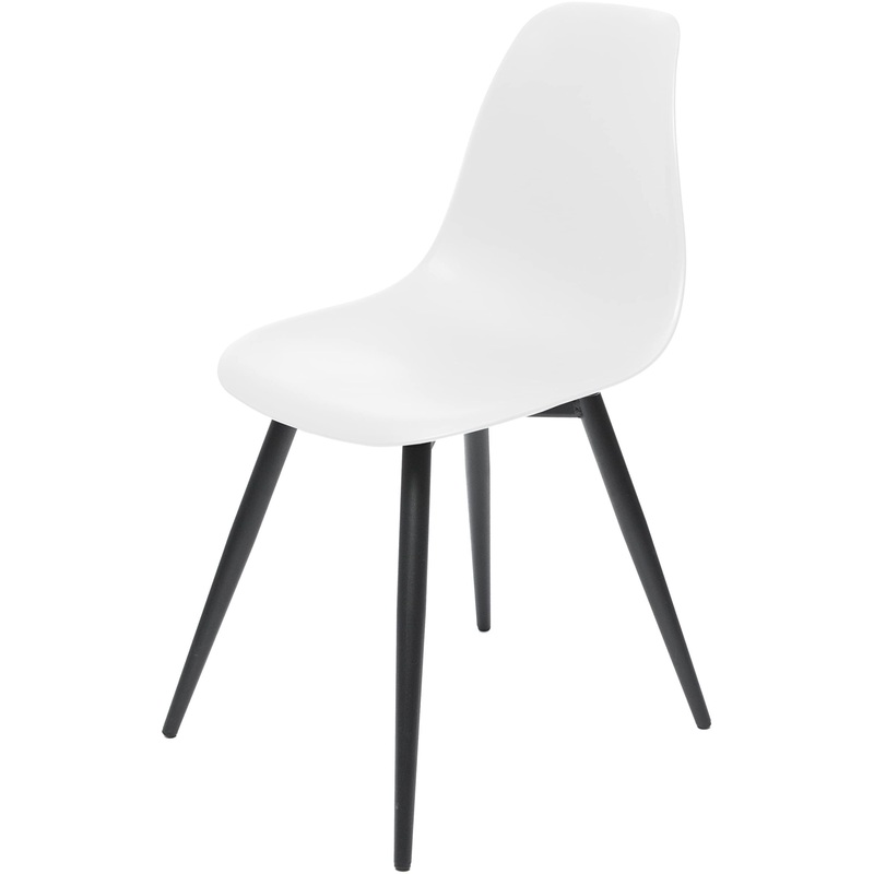 Изображение товара Стул обеденный Комус Eames Plast белый из пластика и металла