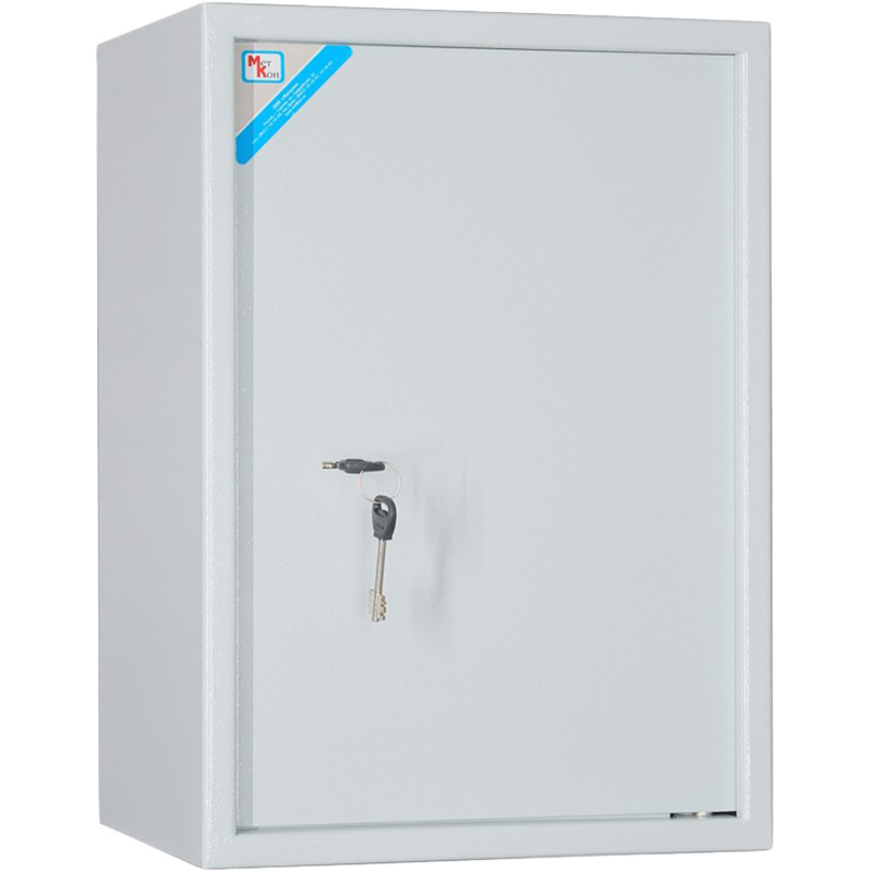 Изображение товара Металлический архивный шкаф Меткон ШМ-50 серый 350х310х500 мм надежное хранение документов