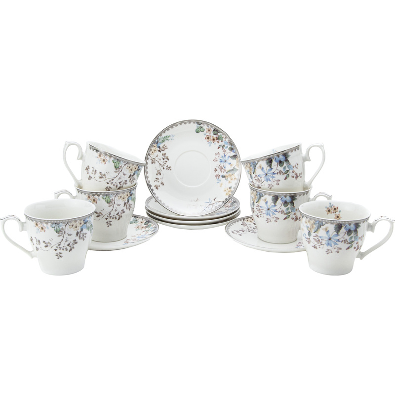 Изображение товара Чайный набор Balsford Дебора 6 персон, фарфор, белый, 260 мл