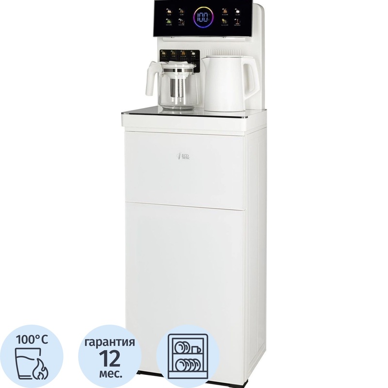 Изображение товара Кулер для воды Ecotronic TB25-LNR белый для нагрева с дисплеем и пультом