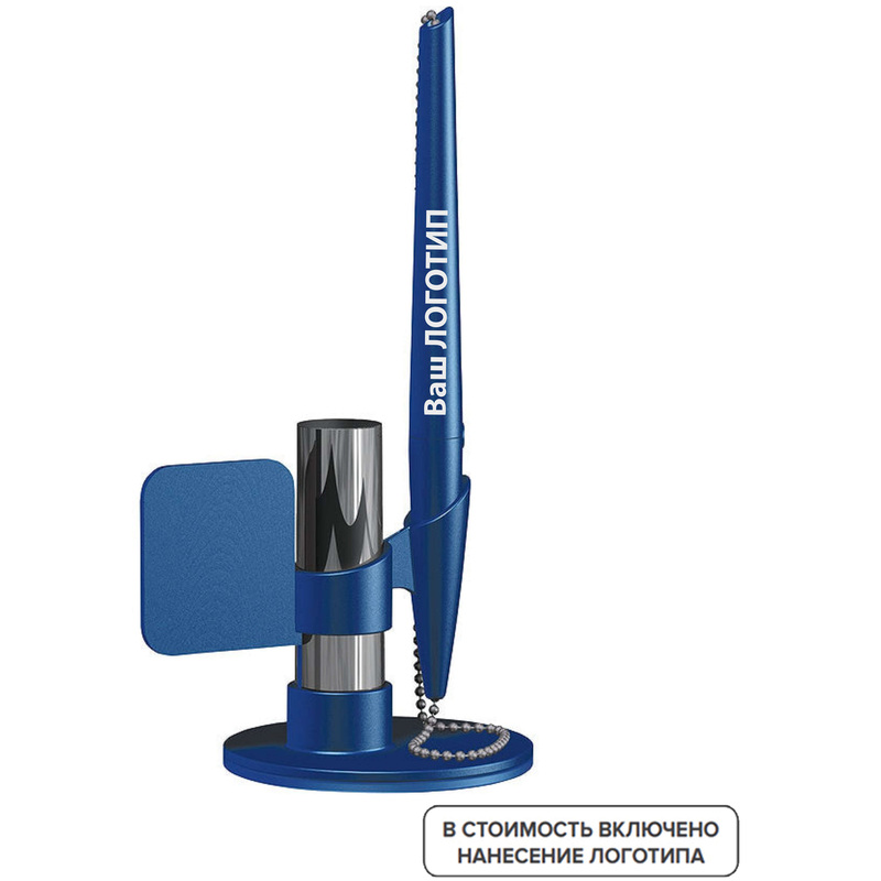 Изображение товара Ручка шариковая Lecce Pen Flag синяя с логотипом - 60 штук