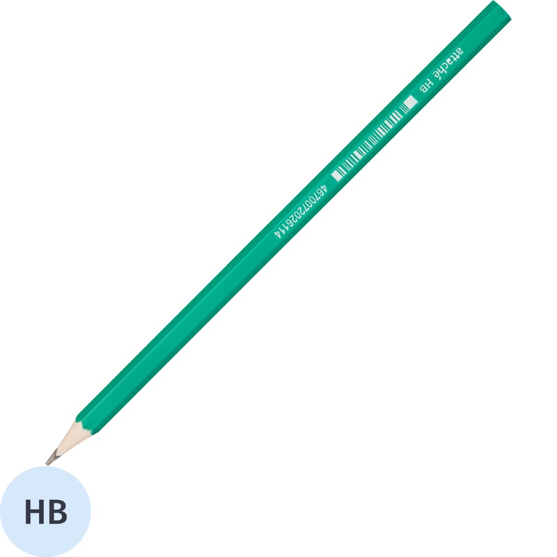 Изображение товара Карандаш чернографитный HB Attache Economy заточенный шестигранный зеленый корпус