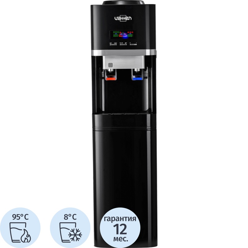 Изображение товара Кулер для воды Vatten V70NKBT чёрный (нагрев и охлаждение)