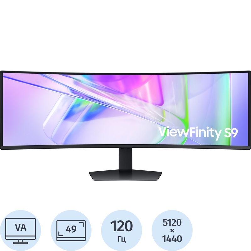 Изображение товара Монитор 49'' Samsung ViewFinity S9 S49C950UAI Curved чёрный