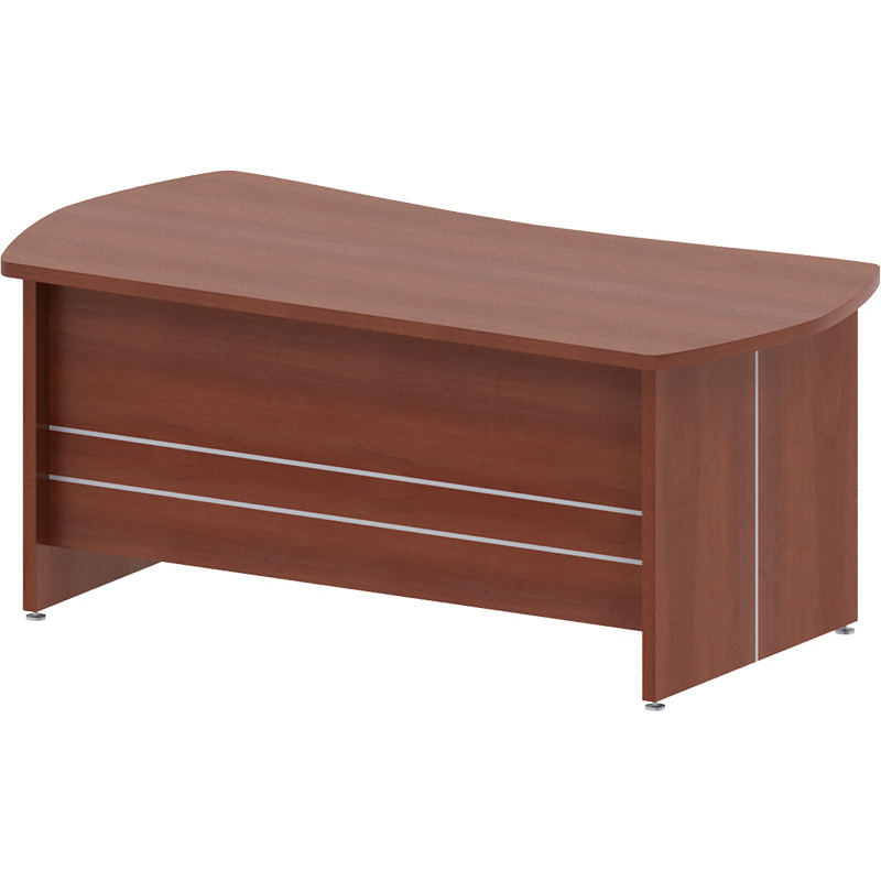 Изображение товара Стол руководителя эргономичный Комус Мебель Сатурн-Д яблоня 1800x900x764 мм