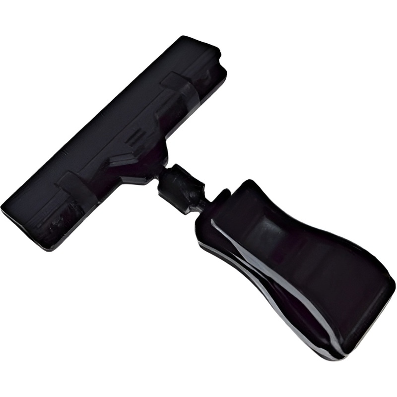 Изображение товара Ценникодержатель на прищепке с широким зажимом черный 10 шт