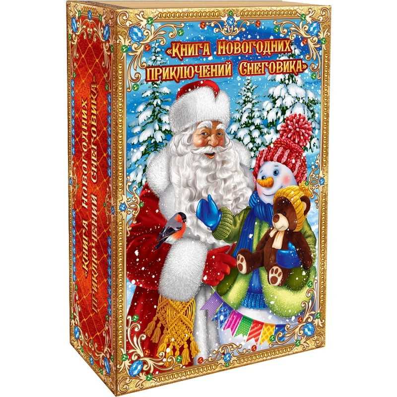 Изображение товара Новогодний сладкий подарок Азбука Праздника Книга новогодних приключений снеговика 500 г