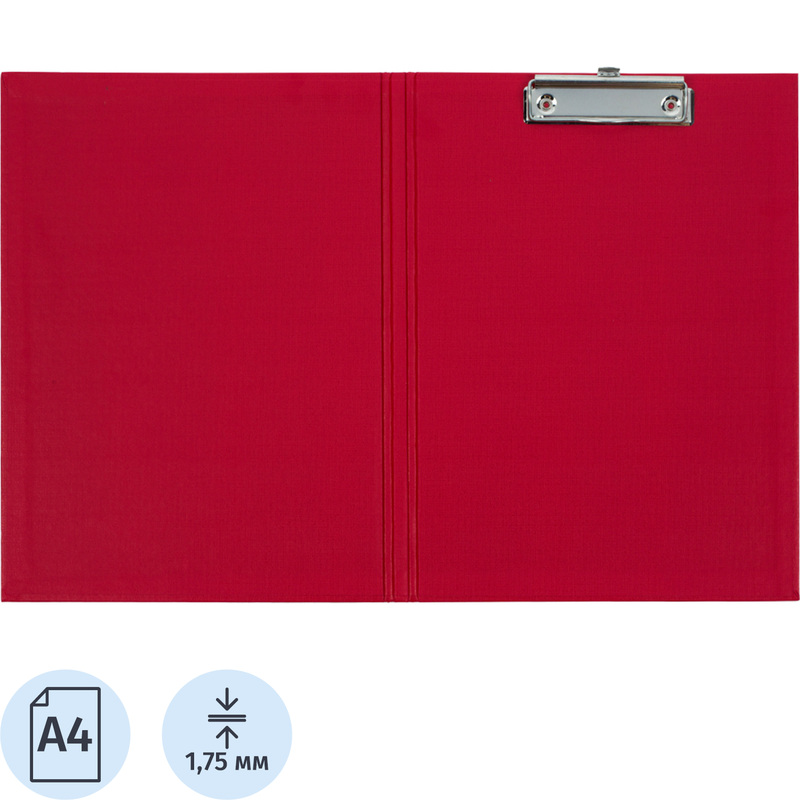 Изображение товара Папка-планшет с зажимом и крышкой Attache А4 красная